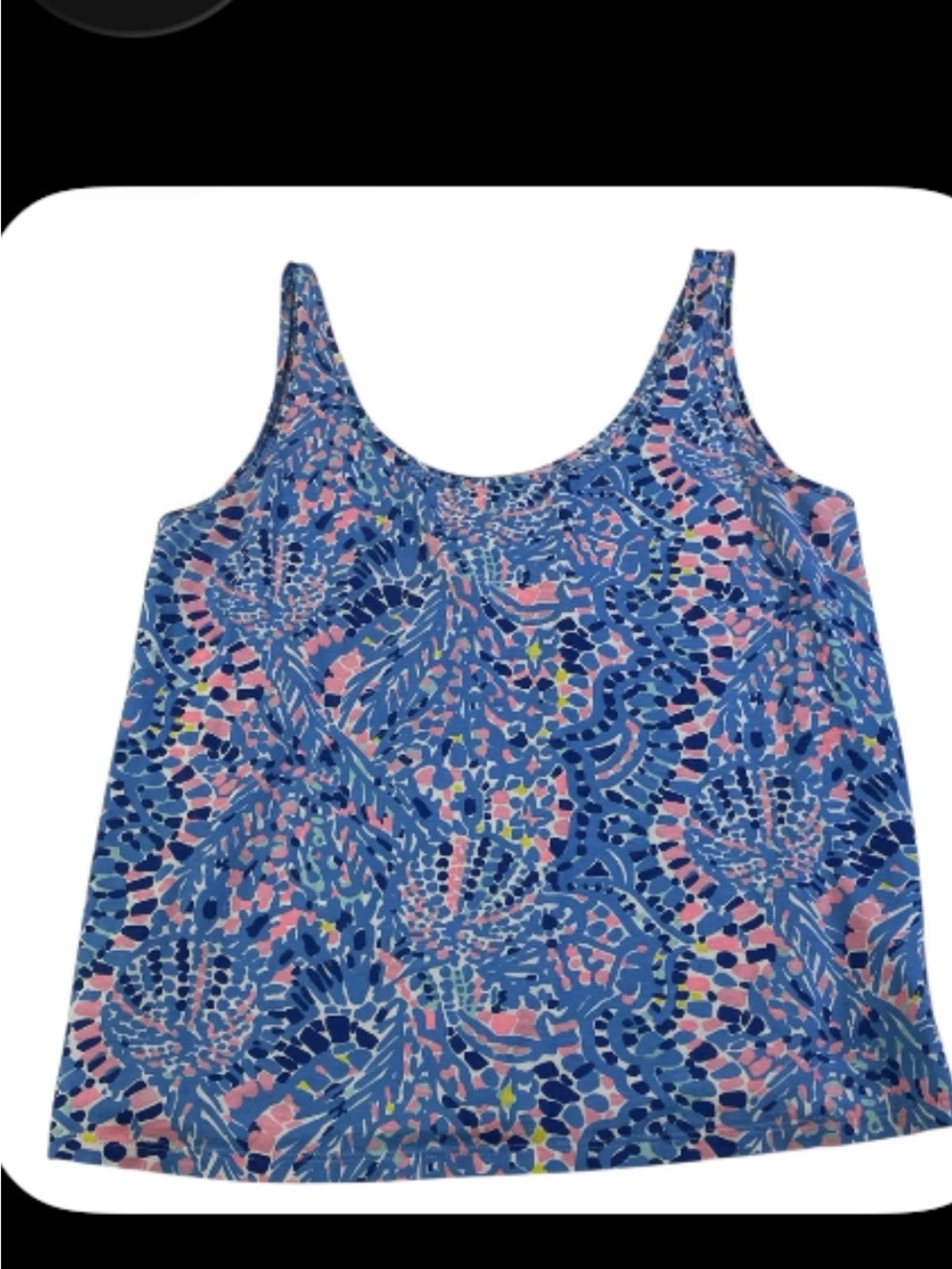 Lilly Pulitzer Summer “Tic Tac All Over” Kinsey tank top M. VGUC